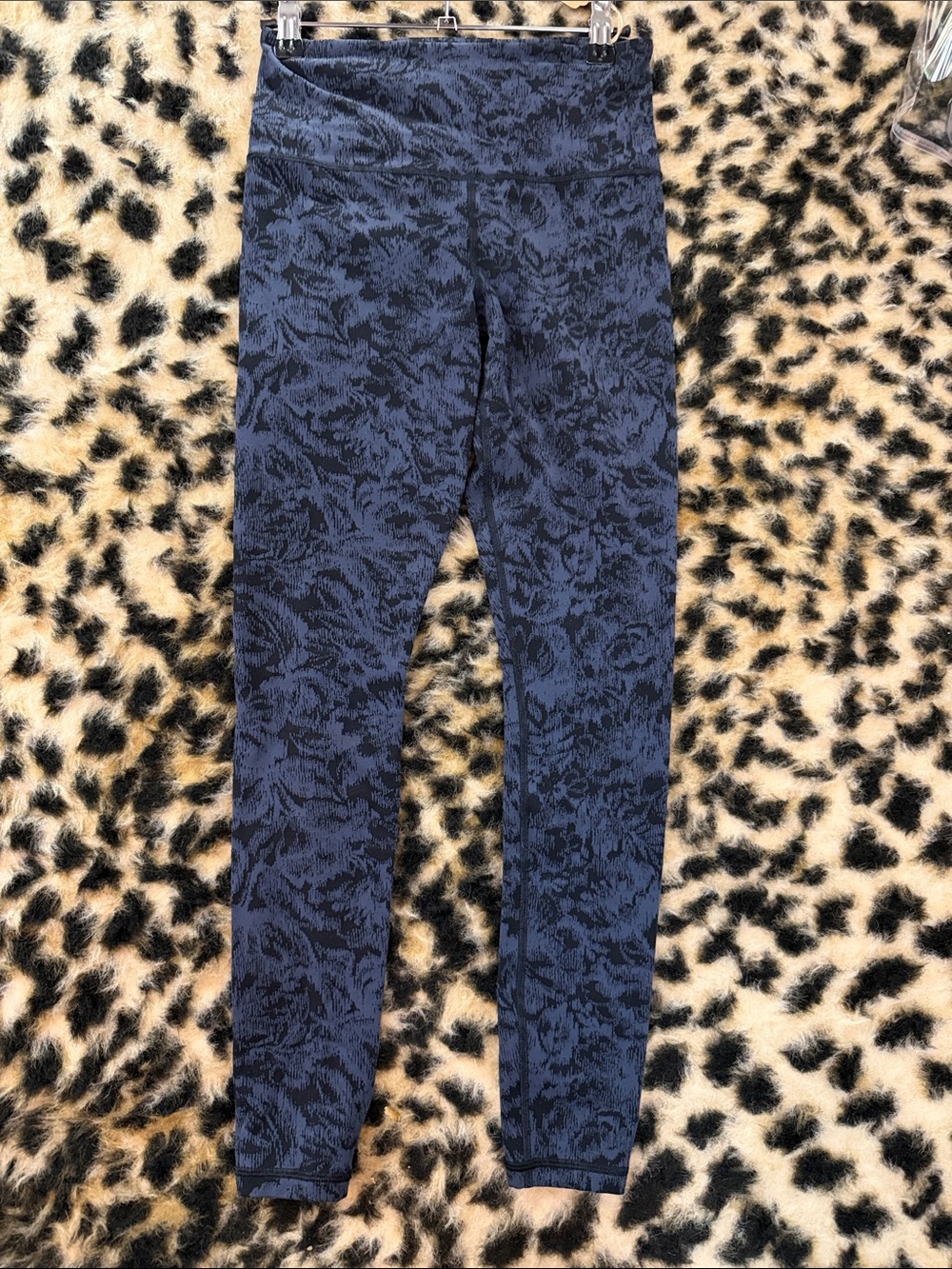 Athleta Women's High-Rise Navy Patterned Leggings